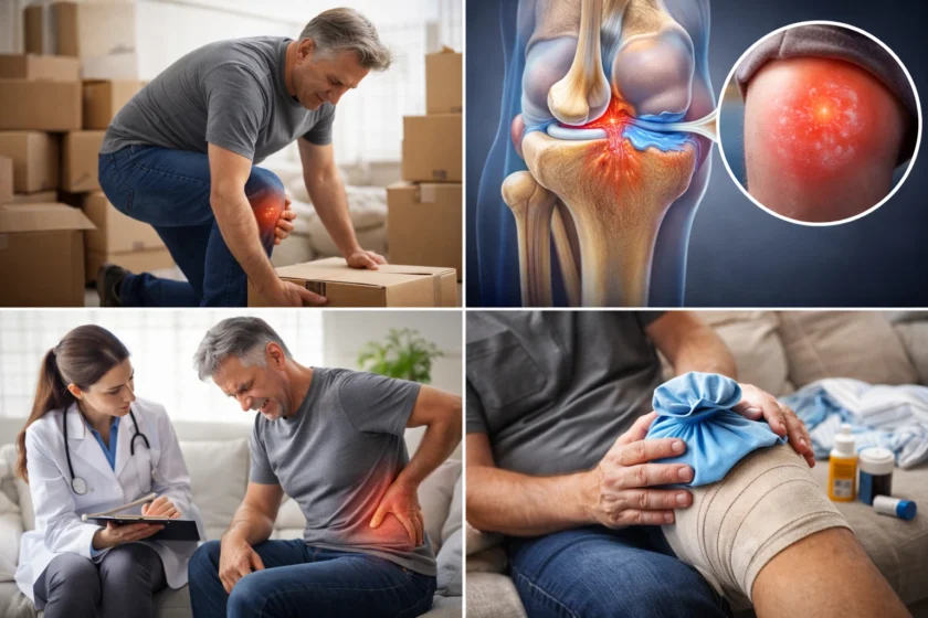 Οίδημα στο Γόνατο μετά από Μετακόμιση